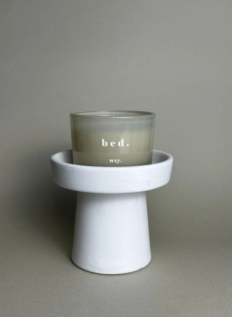 WXY Classic 3oz Candle - Bed- Warm Musk and Black Vanilla - Glass base -premium scented candle -
