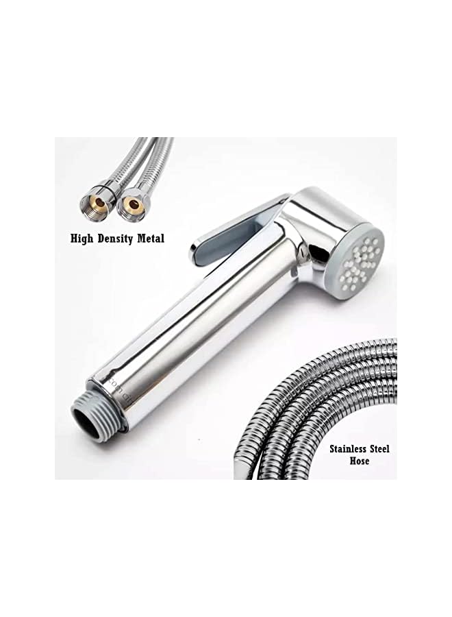 The Bros مجموعة شطاف الإخوة - رشاش بيديت للمرحاض - رشاش دش محمول مع خرطوم ستانلس ستيل عالي الجودة للحمام - 3 أوضاع لضغط الماء القابل للتعديل مع منظمات التدفق - Image 4