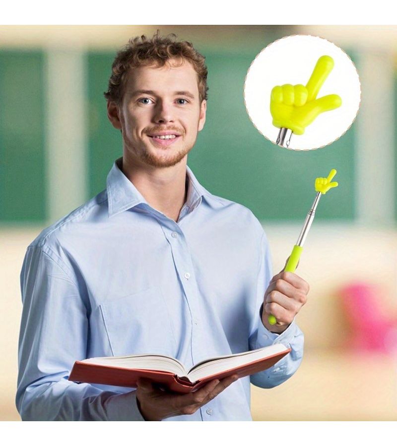 5pcs Retractable Teacher Pointers Ergonomic Grip Durable Classroom Supplies No Batteries Needed - Image 4