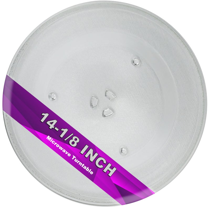 1418 Microwave Glass Turntable Tray works for Samsung DE7420002B DE7420002A DE7420002 1150157 MC7698W ME1460SB MG14H3020CM MG7980W MS1470WA PS4234950 Microwave Oven Cooking Plate