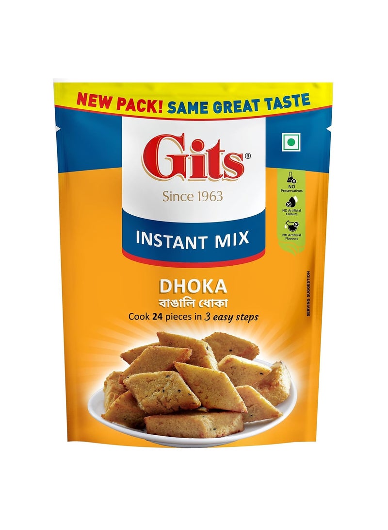 Gits Dhoka Instant Snack Mix, Makes 24, Pure Veg, 200g - Image 1