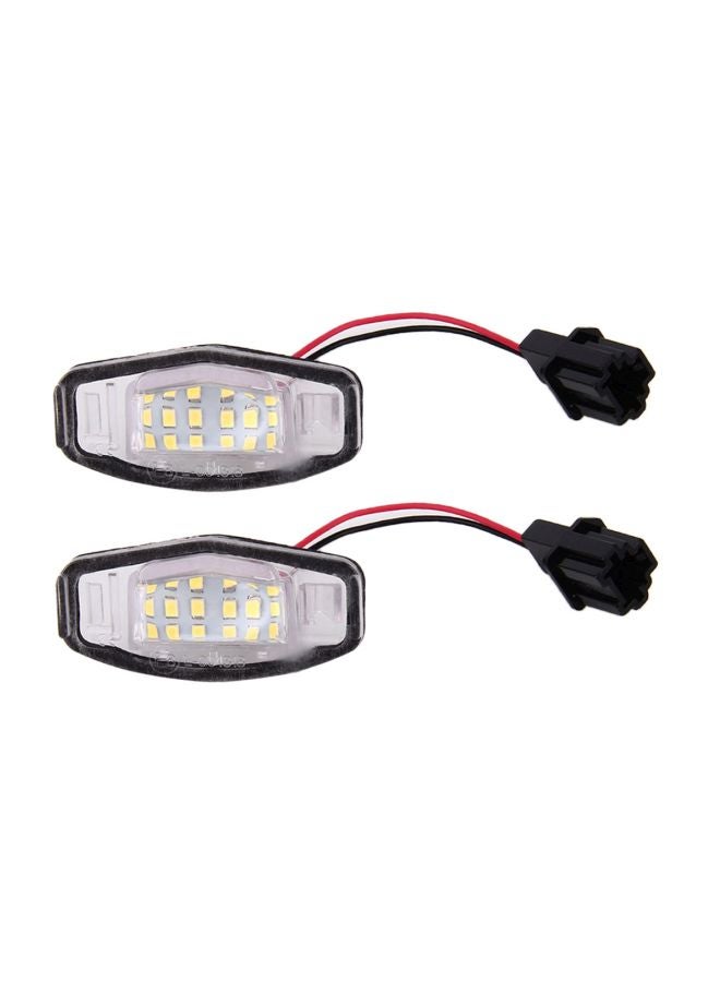 إسكدنيا مصباح لوحة ترخيص لسيارة هوندا سيفيك VII4 من قطعتين