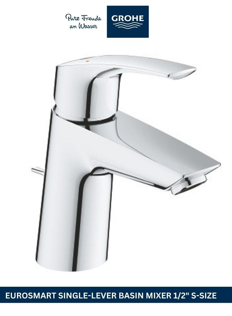 جروهي GROHE Eurosmart 2396530F Single-Lever Basin Mixer 1/2" S-Size: A Premium Blend of Style, Efficiency, and Durability  - Image 1