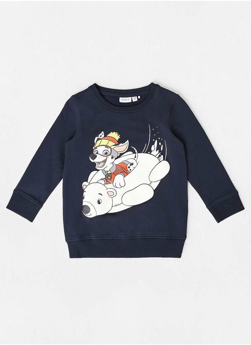 NAME IT Kids Paw Patrol Long Sleeve Sweatshirt  - Image 1