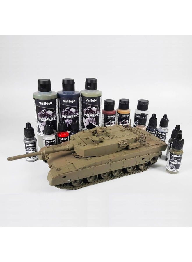 Vallejo Model Color 200 ml Polyurethane Primer - Black - Image 4