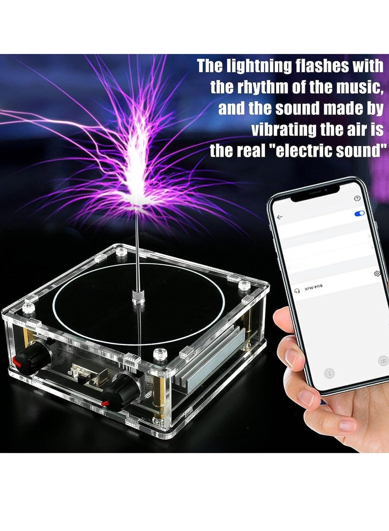 Zikra Musical Coil for Tesla, Bluetooth Music Coil, Touchable Artificial Lightning Spark Gap Arc Generator, Wireless Transmission Experiment Model, Science Teaching Experiment Tool Desktop Toy - Image 3