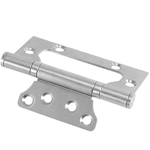 ZOENHOU 16 PCS 4 x 3 Inch Non Mortise Stainless Steel Door Hinges, Heavy Duty Brushed Nickel Flush Door Hinges with Screws - Image 5