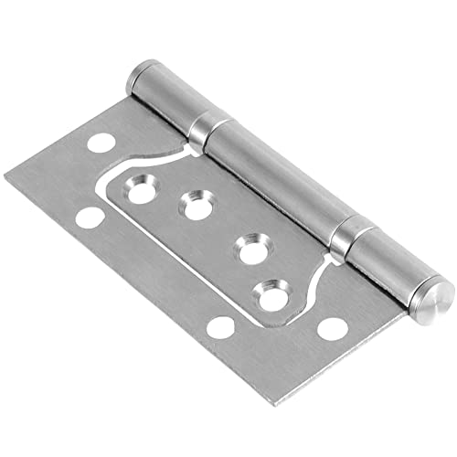ZOENHOU 16 PCS 4 x 3 Inch Non Mortise Stainless Steel Door Hinges, Heavy Duty Brushed Nickel Flush Door Hinges with Screws - Image 4