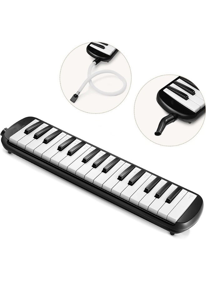 Megarya Portable 32-Key Melodica Air Piano Keyboard – Lightweight, Easy to Play & Perfect for Kids, Beginners & Music Lovers in UAE | Premium Black with Carry Bag - Image 3