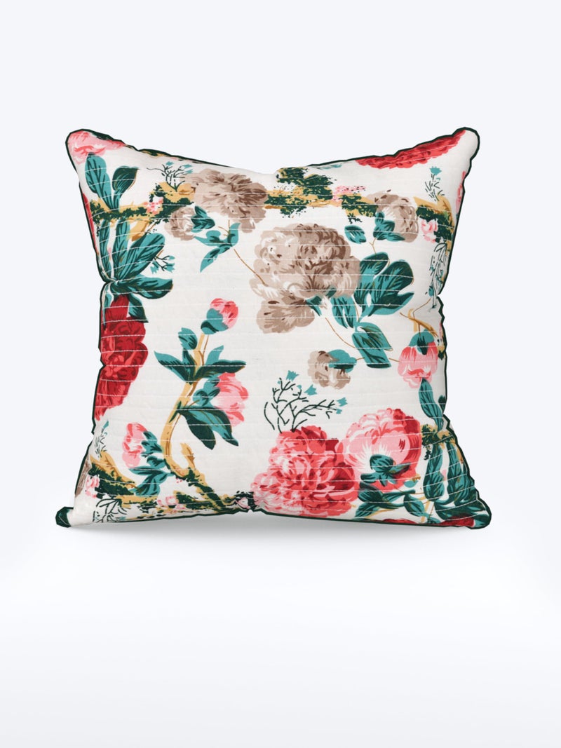EasyGoods India Premium Cotton Cushion Covers 16x16 Inch | Soft Durable Fabric | Elegant Printed Covers for Sofa & Living Room | Hidden Zipper | Set of 3 - Image 4