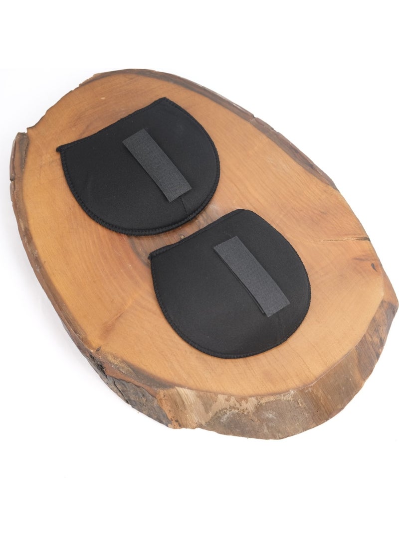 Prestij Boncuk - Black Velcro Shoulder Pad Polyester Shirt and Evening Dress Pad - Image 1