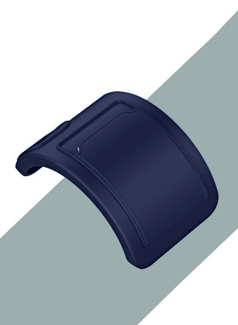 دبليو تيك غطاء حماية من السيليكون TPU مع حامل بطاقات لهاتف Realme 12+ / 12 Plus 5G 2024 أزرق داكن - Image 5