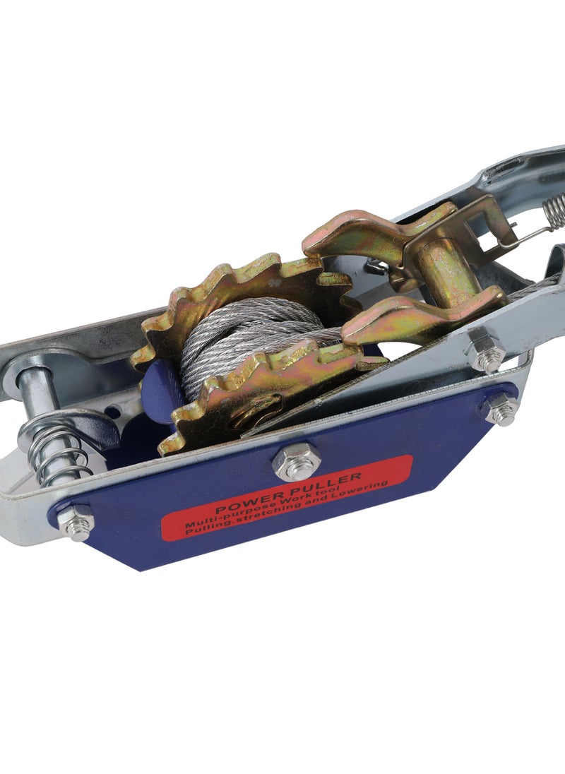 LAWAZIM - Cable Puller-2 Ton- Heavy-Duty Dual Gear Power Puller with Ergonomic Handle and Safety Latch Hooks -for Pulling Heavy Loads, Vehicle Recovery, Tensioning Cables, Off-Road Recovery and Hoisting - Image 1