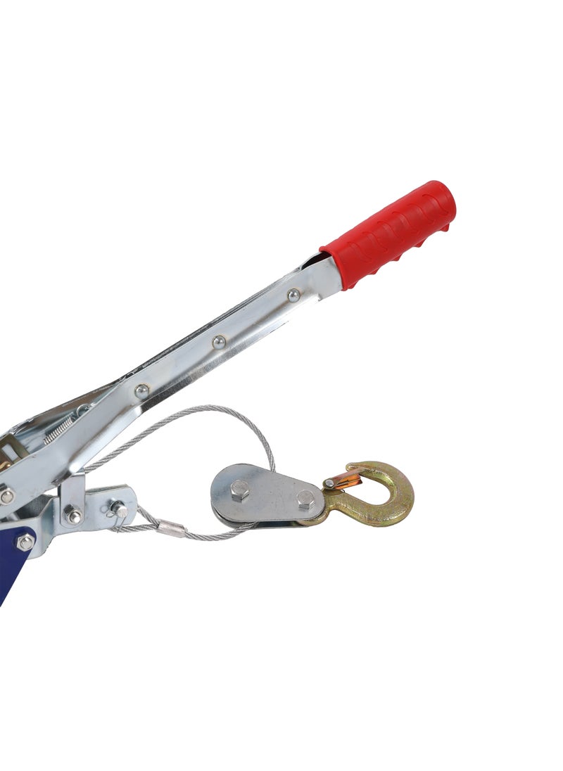 LAWAZIM - Cable Puller-2 Ton- Heavy-Duty Dual Gear Power Puller with Ergonomic Handle and Safety Latch Hooks -for Pulling Heavy Loads, Vehicle Recovery, Tensioning Cables, Off-Road Recovery and Hoisting - Image 1