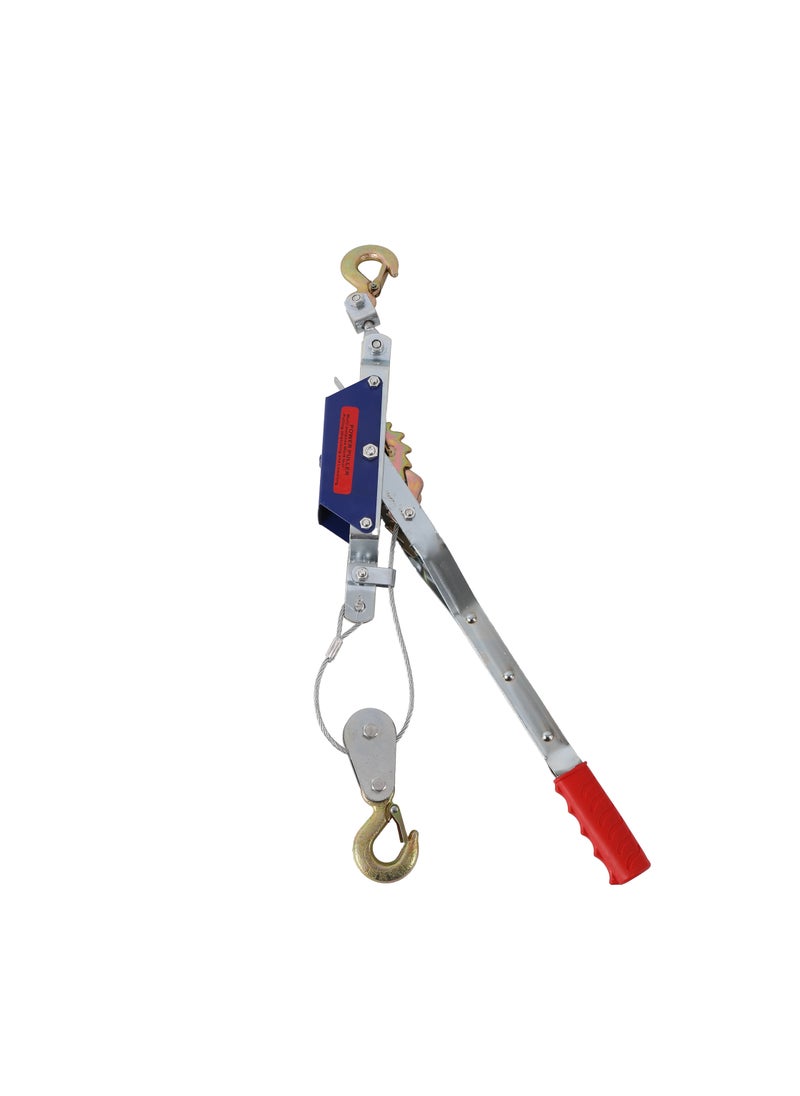 LAWAZIM - Cable Puller-2 Ton- Heavy-Duty Dual Gear Power Puller with Ergonomic Handle and Safety Latch Hooks -for Pulling Heavy Loads, Vehicle Recovery, Tensioning Cables, Off-Road Recovery and Hoisting - Image 1