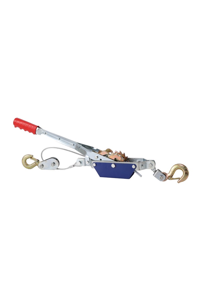 LAWAZIM - Cable Puller-2 Ton- Heavy-Duty Dual Gear Power Puller with Ergonomic Handle and Safety Latch Hooks -for Pulling Heavy Loads, Vehicle Recovery, Tensioning Cables, Off-Road Recovery and Hoisting - Image 1