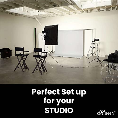HIFFIN Professional 8x12Ft Black | White Screen Backdrop for Photography Background, Large Black | White Screen for Photoshoot, Game Live Steaming Video Conference (8x12Ft Black | White Backdrop) - Image 5