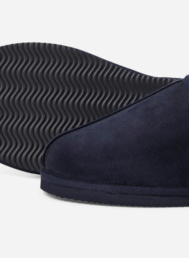 JACK & JONES Navy Blue Slip-On Bedroom Slippers