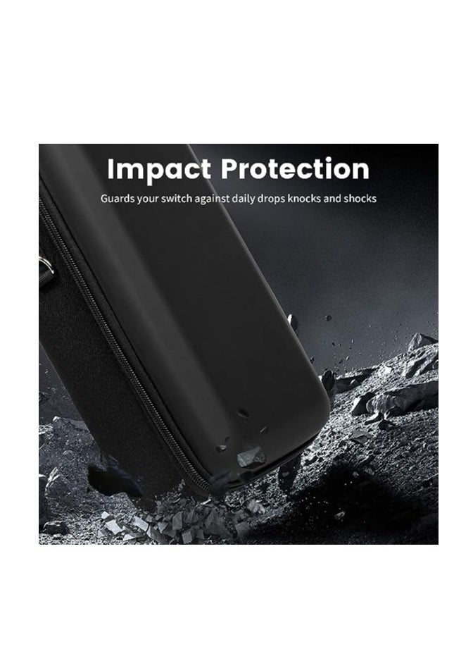 INFOSUN Nintendo Switch OLED Carrying Case, Switch OLED Accessories Travel Storage Case Pouch, Deluxe Hard Shell Carrying Case for Nintendo Switch Console, Dock  Accessories  - Image 5