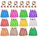Garma Hawaiian Grass Skirts for Luau Party Set 12PCS Hawaiian Luau Hula Skirts 12PCS Headbands and 24PCS Wristbands for Hawaiian Party Supplies Tropical Themed Decorations Festival - Image 4