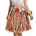 Garma Hawaiian Grass Skirts for Luau Party Set 12PCS Hawaiian Luau Hula Skirts 12PCS Headbands and 24PCS Wristbands for Hawaiian Party Supplies Tropical Themed Decorations Festival - Image 2
