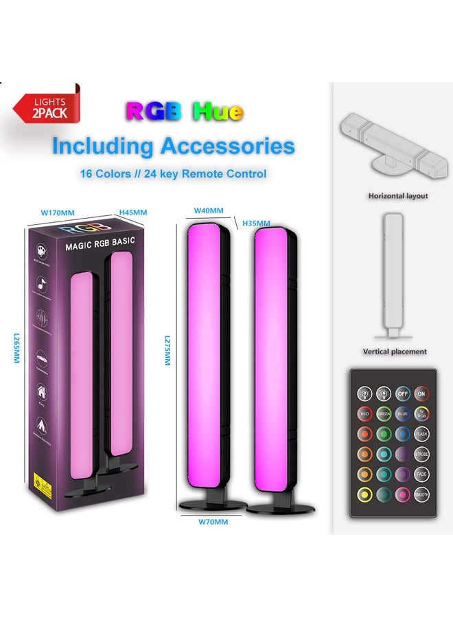 NKX RGB Smart LED Light Bars Screen Light Bar Dimmable LED Gaming USB Powered Remote Control Color Changing Adjustable Brightness - Image 1