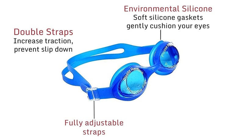 Drauss® Boys Swimming Kit with 1 Swimming Shorts, 1 Anti Fog Swimming Goggles, 1 Silicone Swimming Cap, 1 Nose Clip 2 Ear Plugs (6-8 Years, Red) - Image 3