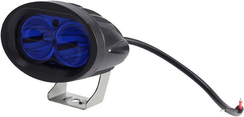 YWBL-WH Blue LED Forklift Safety Lamp, Diecast Aluminum Work Light 20W for Industrial Equipment, IP67 9-60V, for Offroad Race Applications - Image 1