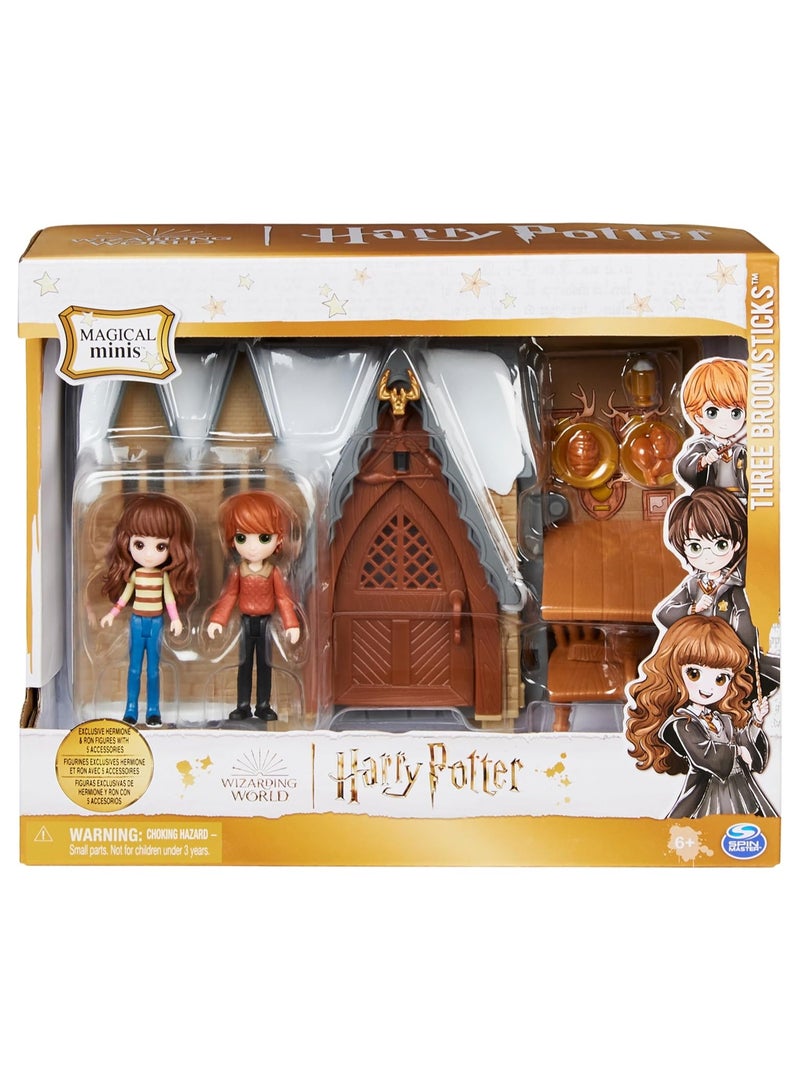 سبن ماستر سبين ماستر - مجموعة لعب هاري بوتر ويزاردينج وورلد السحرية الصغيرة المكونة من ثلاث مكانس - رون وهيرميون - Image 2