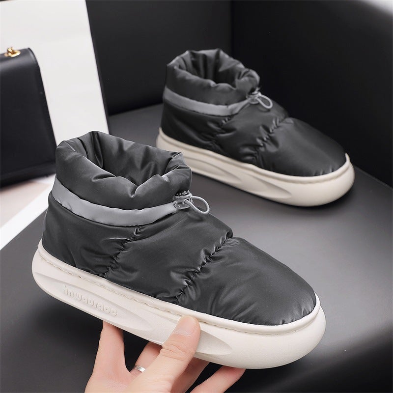 Men'Shoes Plus Size Men'S Cotton Shoes Fashion Parent-Child Snow Boots Trendy Couple Thick Bottom Plus - Image 2