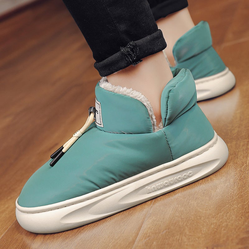 Men'Shoes Plus Size Men'S Cotton Shoes Fashion Parent-Child Snow Boots Trendy Couple Thick Bottom Plus - Image 3