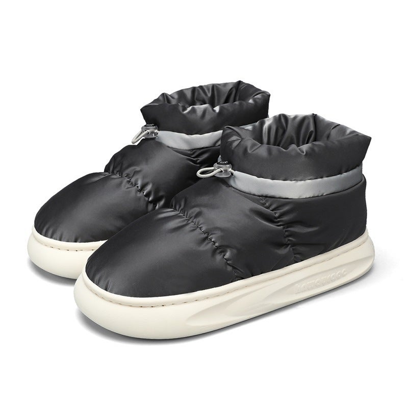 Men'Shoes Plus Size Men'S Cotton Shoes Fashion Parent-Child Snow Boots Trendy Couple Thick Bottom Plus - Image 1