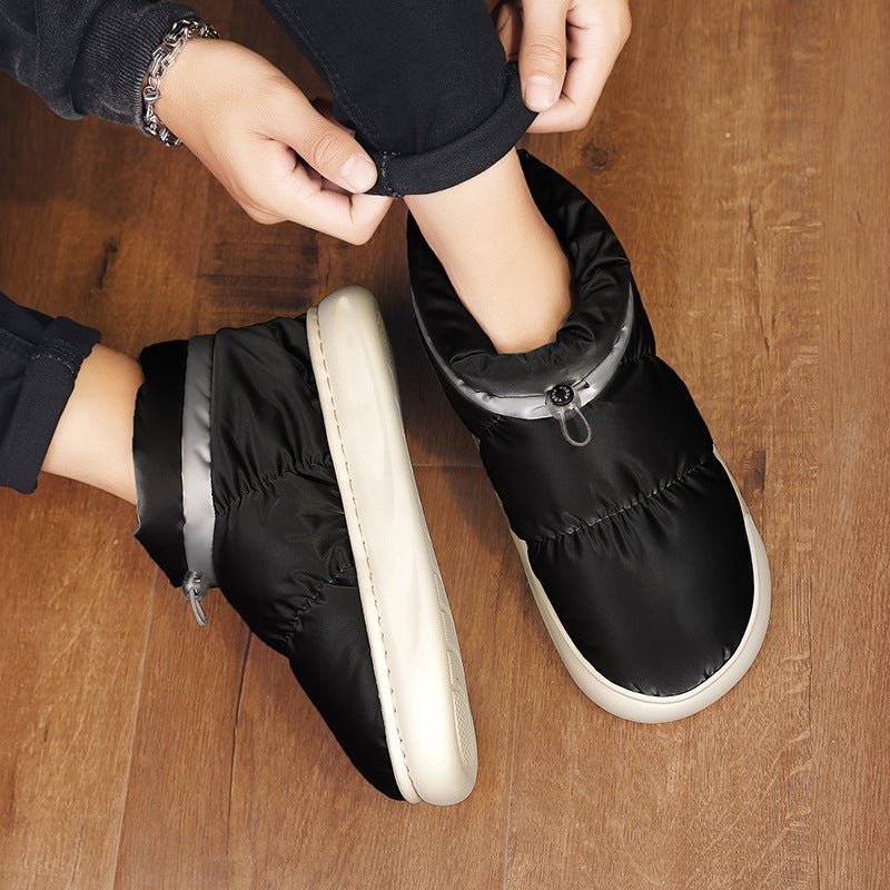 Men'Shoes Plus Size Men'S Cotton Shoes Fashion Parent-Child Snow Boots Trendy Couple Thick Bottom Plus - Image 5