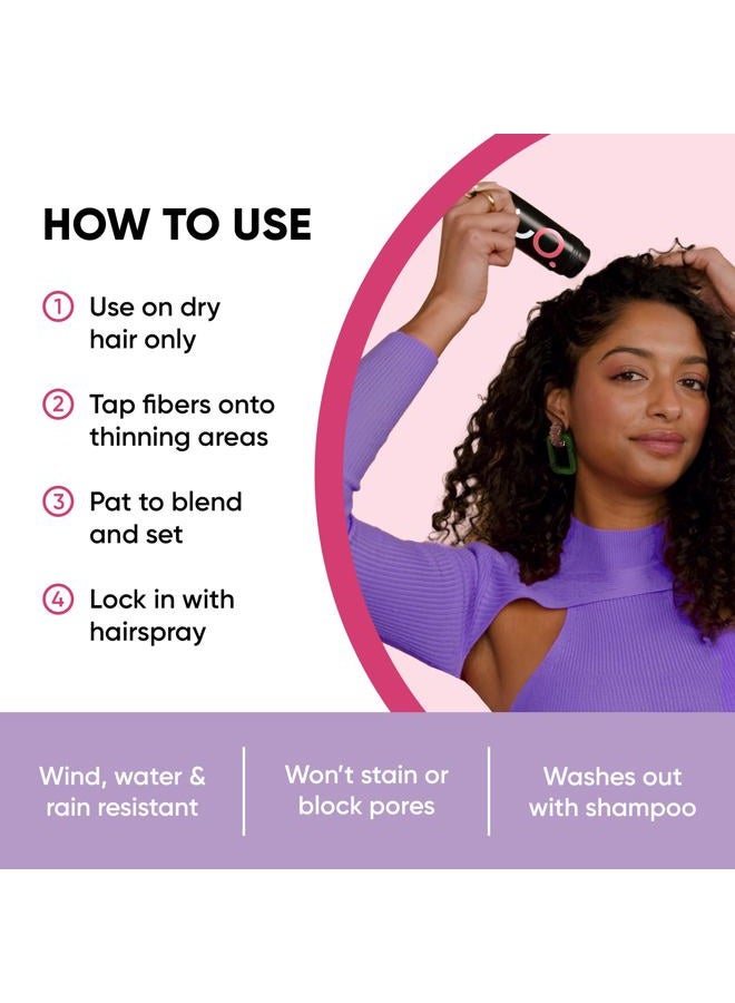 Get Back Gorgeous GBG Womens Hair Fibers for Thinning, Fine Hair & Bald Spots, Light Brown - Thickening Fibers for Instant Cover Up & Volume in 30 Seconds, Touch Up and Thickener for Women & Men 25g - Cruelty Free - Image 4