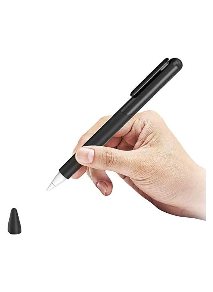 SupCase - SUPCASE Silicone Protective Case for Pencil (2nd Generation), Anti-Slip Grip with Nib Cover (3 Pieces) Accessories - Black - Image 1