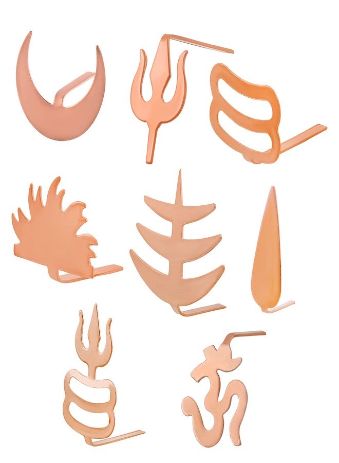 Memoir Copper 8 type Tilak Teeka Applicator Puja item Festival Accessories (CMNI8165 (Pack of 8 Items - Image 2