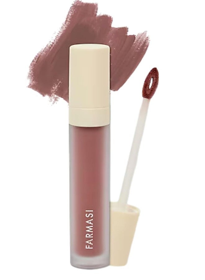 FARMASi Make Up Matte Liquid Lipstick, Long-Lasting and Ultra-comfortable, High-Impact, Lightweight, Organic, Pure Pigments 0.14 fl.oz (Brave) - Image 1
