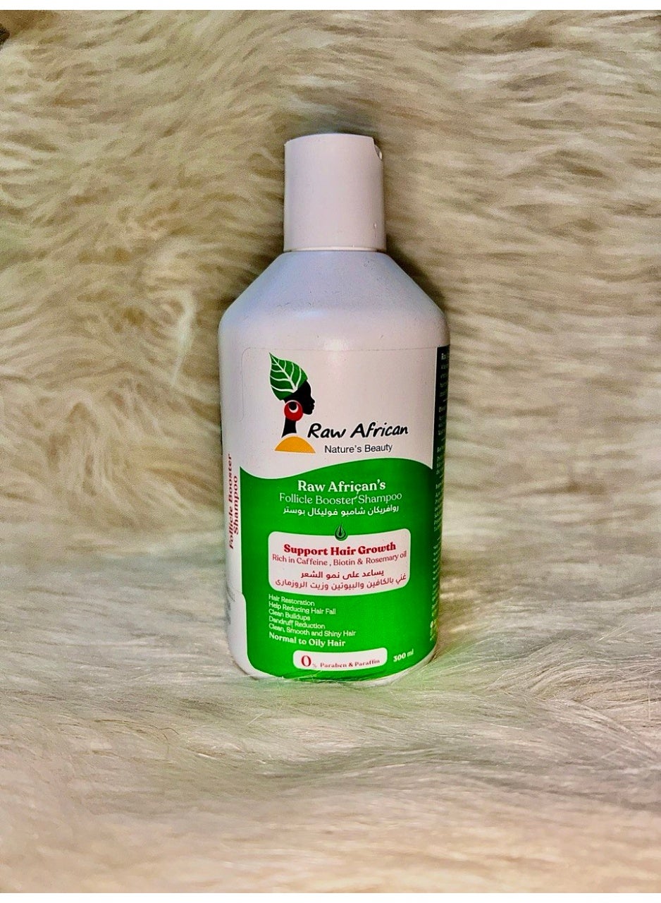 Raw African Natures Beauty Follicle Booster Shampoo - 300 Ml (Packaging may vary)