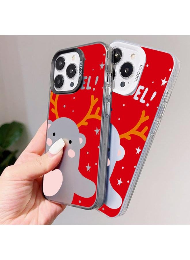 erorex - Case For iPhone XS Max Christmas Series PC Full Coverage Pattern Phone Case - Image 1