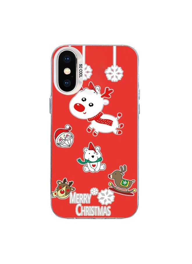 erorex - Case For iPhone XS Max Christmas Series PC Full Coverage Pattern Phone Case - Image 1