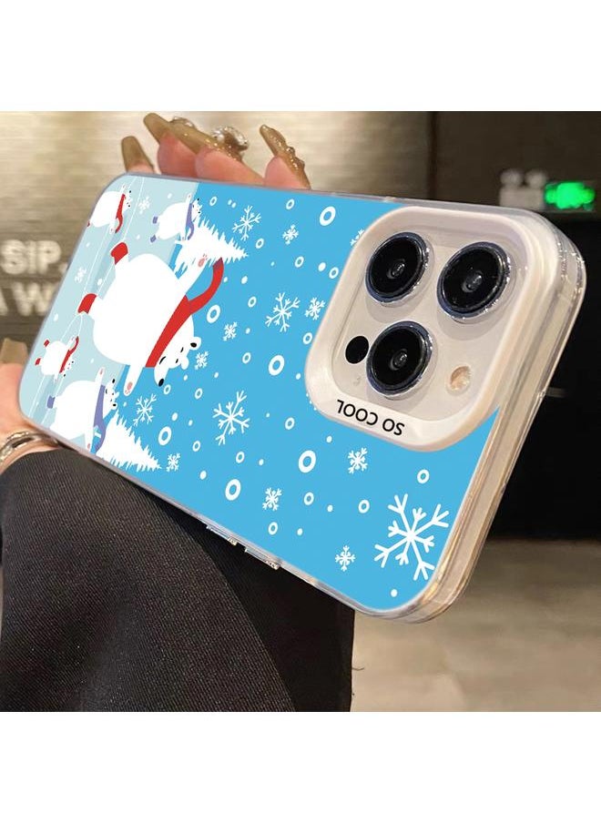 erorex - Case For iPhone XS Max Christmas Series PC Full Coverage Pattern Phone Case - Image 1