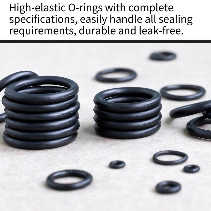 255 قطعة من مجموعات الحلقات الدائرية (O-Ring) المترية وSAE مع أدوات للمحركات والدراجات النارية والسيارات - Image 3