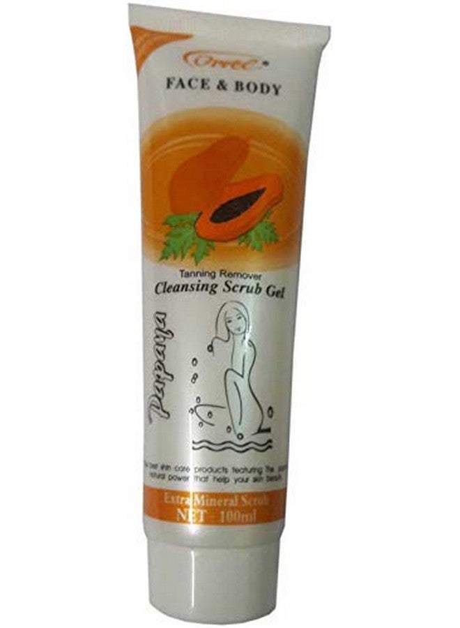 Glamyou Orvel Papaya Cleansing Face and Body Scrub (100 ml) - Image 2