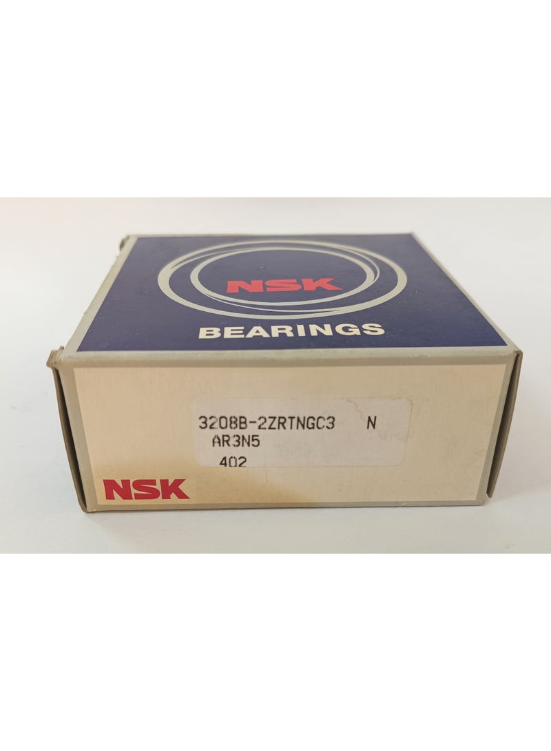 NSK رمان بلي اتصال زاوي مزدوج الصف NSK 3208B-2ZRTNGC3 - مقاس 40x80x30.2 ملم - خلوص C3 محمي بدروع معدنية - مد إن جرمان - Image 1