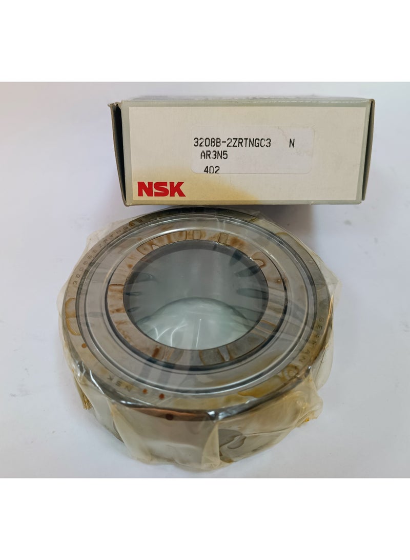 NSK رمان بلي اتصال زاوي مزدوج الصف NSK 3208B-2ZRTNGC3 - مقاس 40x80x30.2 ملم - خلوص C3 محمي بدروع معدنية - مد إن جرمان - Image 2