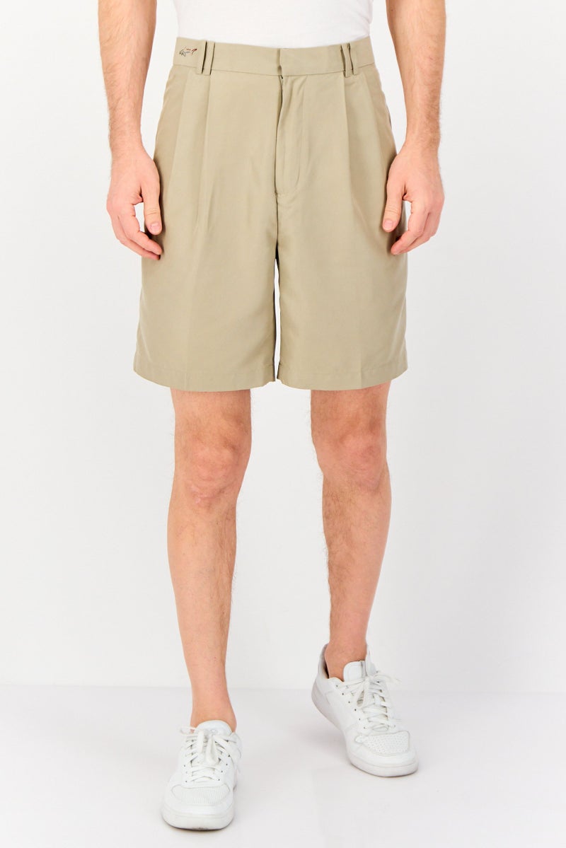 Greg Norman Men Sportswear Fit Outdoor Shorts, Khaki  - Image 1