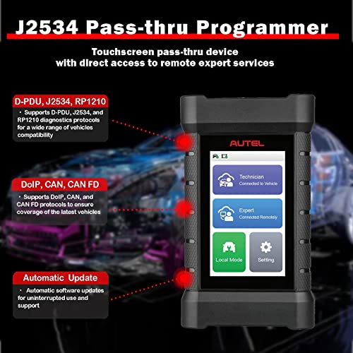 Autel VCI MaxiFlash Xlink J2534 Reprogramming Tool Expert-Driven Remote Diagnostic Tool Supports DoIP/CAN/CAN FD/D-PDU/J2534/RP1210 Work with Autel MaxiSYS Ultra MS919 MS909 PC and Mobile Phone - Image 3