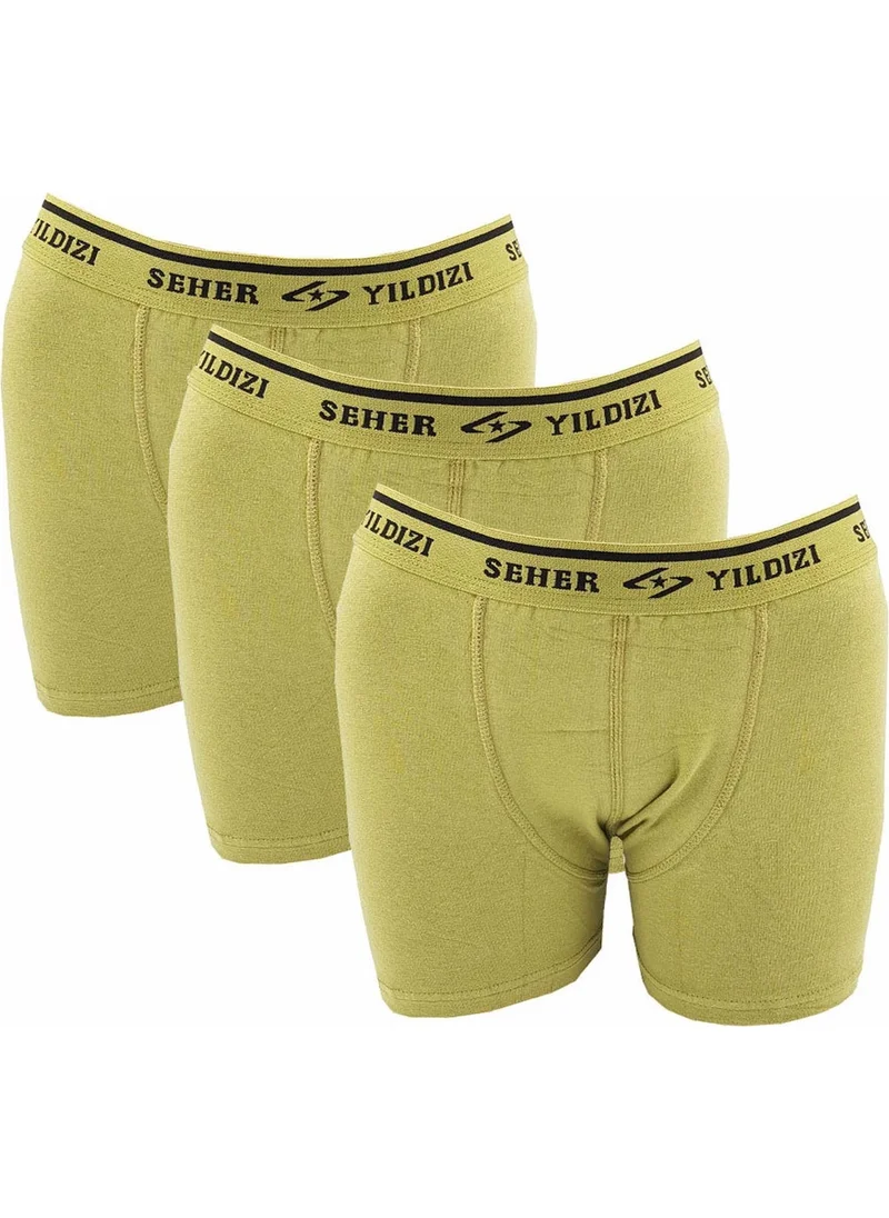 Seher Yıldızı Morning Star Men's Lycra Boxer 060 - 3 Pieces