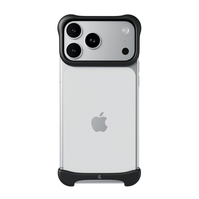 Arc Pulse Compatible with iPhone 17 Pro Max Phone Case (2025), Minimalist Protective Shock Absorption Aerospace Grade Aluminum Shells + Elastomer Inlays Easy Fit 6.9 inch (Aluminum Matte Black) - Image 1
