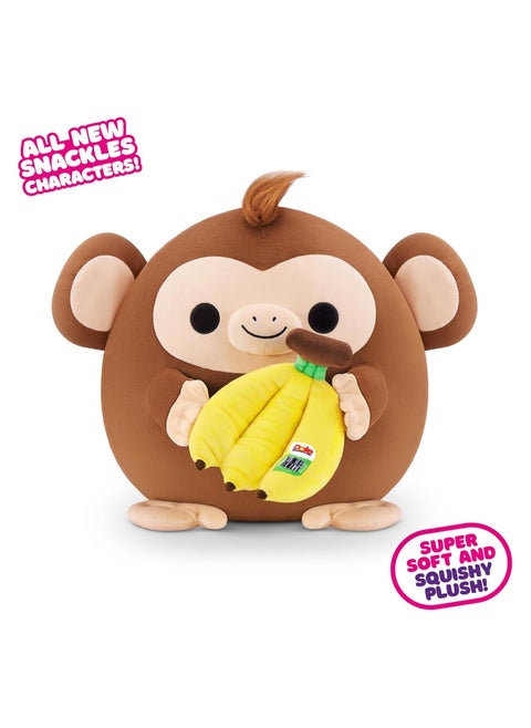 Zuru Snackles Monkey and Dole Banana 14" Plush